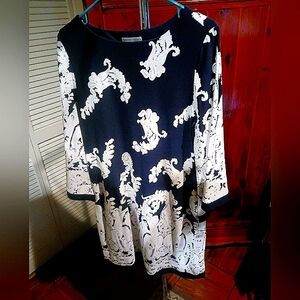 Sandra Darren Kimono Shift Dress